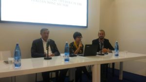 Roberto Gaudio, presidente Cervim; Elisabetta Romeo-Vareille, UIV, moderatrice; Mathias Scheidweiler, ricercatore Università di Gesheneim 