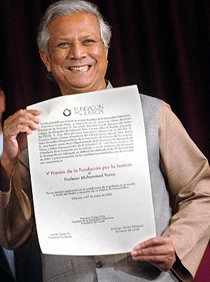 Nobel per la pace 2006 a Muhammad Yunus