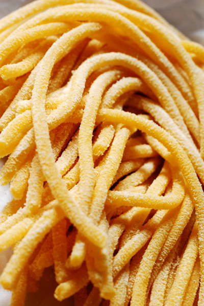 Pici, specialty of Sienese food