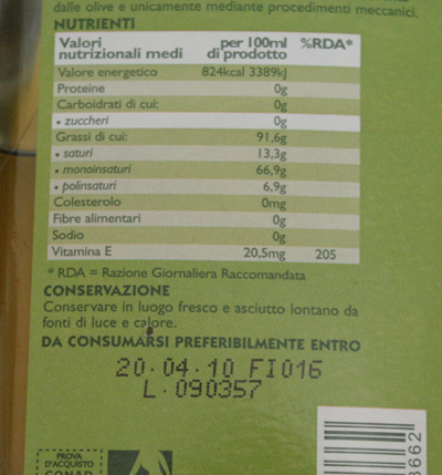 Stato-Regioni, c’è il via libera sulla trasparenza dell’etichetta olio