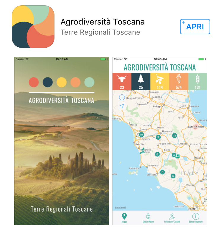 Agrobiodiversità. Nasce una app dedicata alle razze e varietà toscane