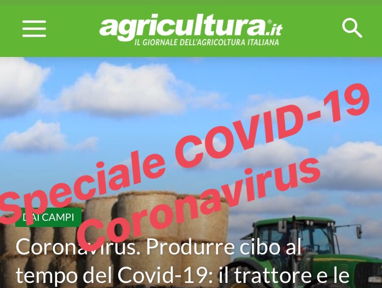 L’agricoltura italiana ai tempi del Coronavirus. Due mesi di emergenza sanitaria Covid-19 su agricultura.it