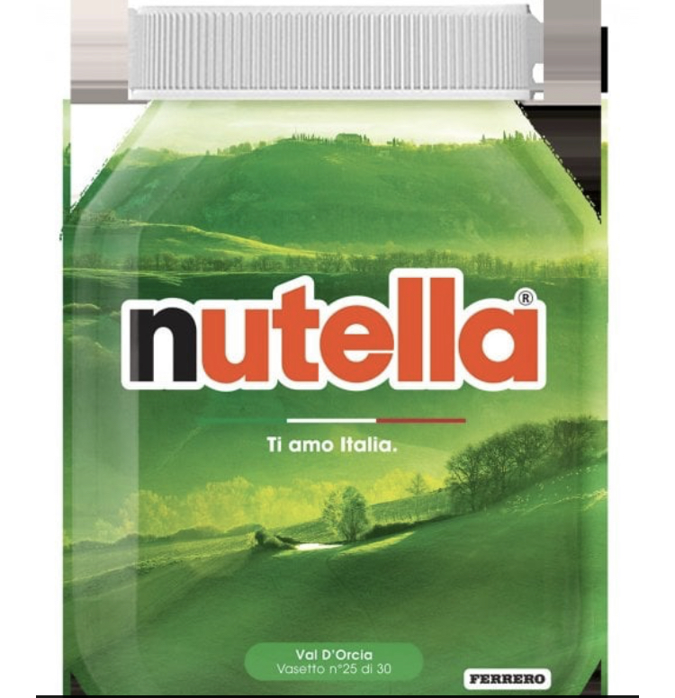 Ti amo Italia. La campagna della Val d’Orcia finisce sui barattoli di Nutella special edition