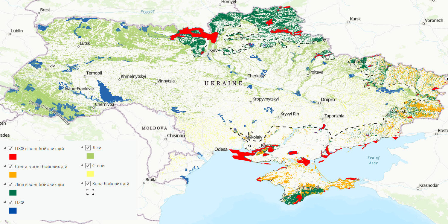 Ucraina, il 44% delle aree naturali è sotto i bombardamenti. Parte la  campagna 'Salviamo insieme la natura nei giorni di guerra'