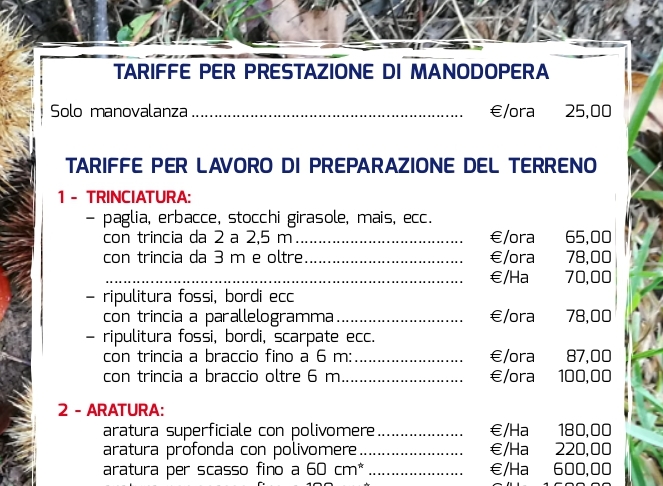 Contoterzisti, ecco il tariffario umbro 2022 (da scaricare). Il caro gasolio fa impennare i prezzi dei servizi