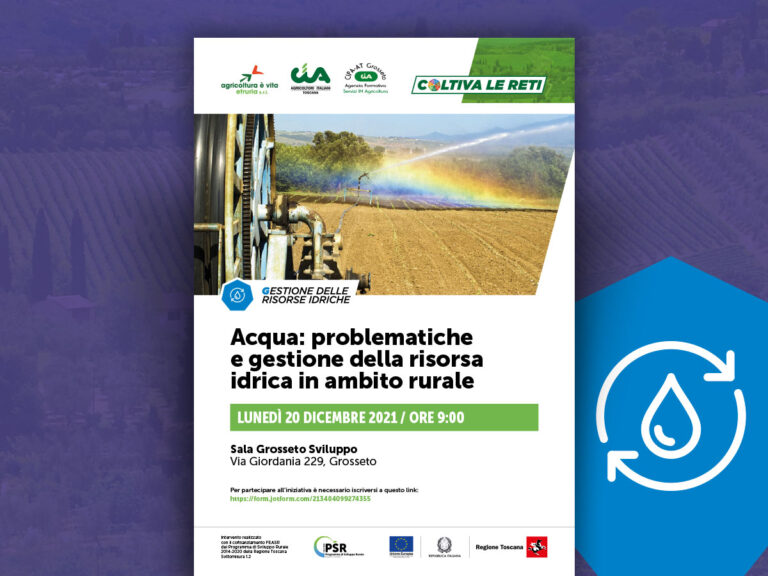 Acqua: problematiche e gestione della risorsa idrica in ambito rurale