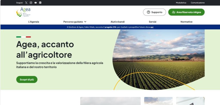 Agea sbarca online per essere vicina agli agricoltori: nuovo sito e profili social